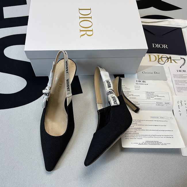 J'Adior Slingback Pump Black Technical Fabric KDC200TFL_S21U - 1
