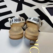 J'ADIOR SLINGBACK PUMP Black Patent Calfskin Sandals - 6