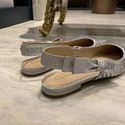 J'ADIOR SLINGBACK PUMP Silver Sandals - 5