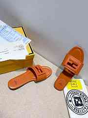 Fendi Brown leather slides 8R8136AE7TF1C4R - 6