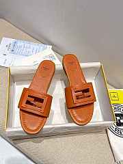 Fendi Brown leather slides 8R8136AE7TF1C4R - 2