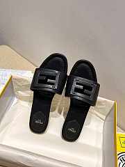 Fendi Black leather slides 8R8136AE7TF0ABB - 6