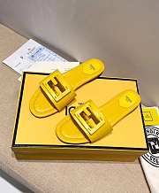 Fendi Yellow leather slides 8R8136AE7TF0VVA  - 6