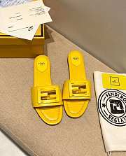 Fendi Yellow leather slides 8R8136AE7TF0VVA  - 5