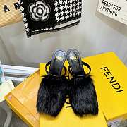 Fendi Black mink high-heel sandals 8R8212AHGHF0ABB - 6