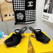 Fendi Black mink high-heel sandals 8R8212AHGHF0ABB - 5