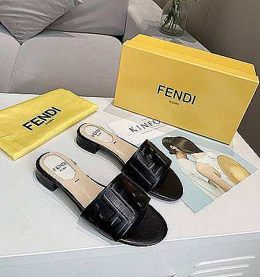Fendi Black leather slides 8R7093AADSF0QA1 - 1