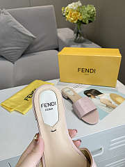 Pink leather slides 8R8136AE7TF1FGD - 3