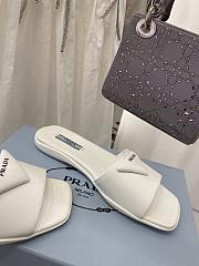 Prada Brushed white leather slides 1XX591_055_F0009_F_005 - 2
