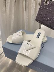 Prada Brushed white leather slides 1XX591_055_F0009_F_005 - 3