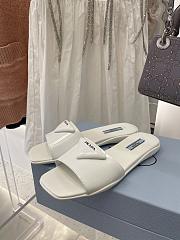 Prada Brushed white leather slides 1XX591_055_F0009_F_005 - 5