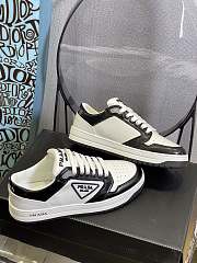 Prada District perforated leather sneakers - Black - 4