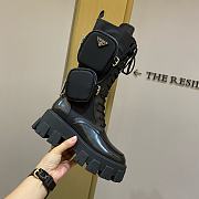 Prada Monolith brushed rois leather and nylon biker boots 1W257M_3LFR_F0002_F_B055 - 1
