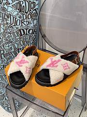 LV Paseo Flat Comfort Sandal in Pink - 3