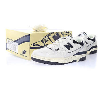 New Balance 550 Aime Leon Dore White Navy - BB550ALF