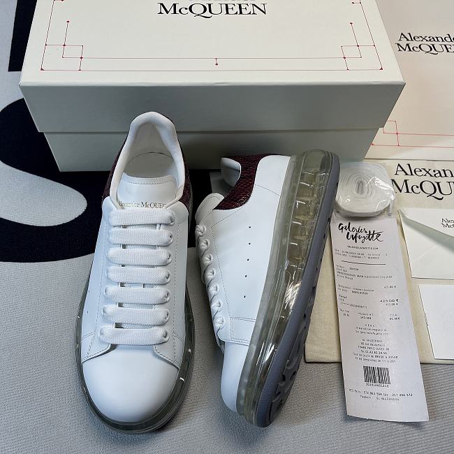 Alexander McQueen Oversized Red Brown Snake Skin  - 1