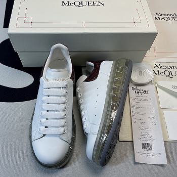 Alexander McQueen Oversized Red Brown Snake Skin 