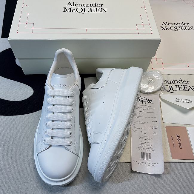 Alexander McQueen Oversized White Leather  - 1