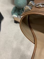 Hermes Oral Sandal Brown Charm Leather 001 - 3