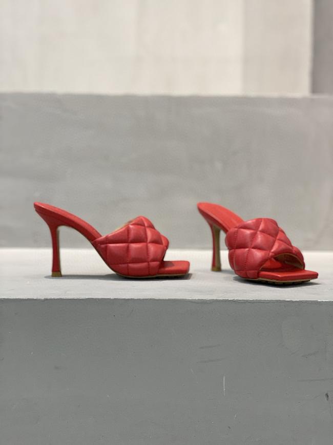 Bottega Veneta BV Lido Sandals Red  - 1