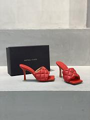 Bottega Veneta BV Lido Sandals Red  - 4