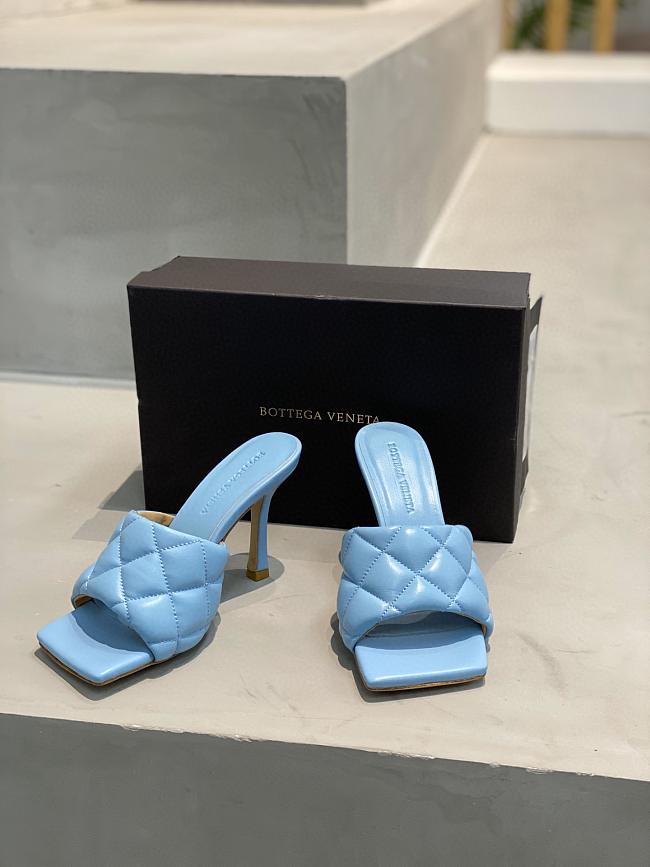 Bottega Veneta BV Lido Sandals Light Blue  - 1