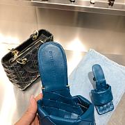 Bottega Veneta BV Lido Sandals Navy Blue - 6