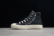 CHUCK TAYLOR ALL-STAR HIGH EMBROIDERED FLORAL BLACK - 1