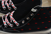 CHUCK TAYLOR ALL-STAR 70S EMBROIDERED LIPS HIGH LOVE ME INTAGE BLACK - 3