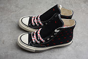 CHUCK TAYLOR ALL-STAR 70S EMBROIDERED LIPS HIGH LOVE ME INTAGE BLACK - 2