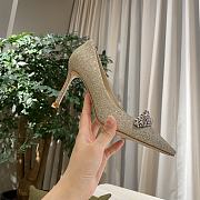 Jimmy Choo Gold Crystal Love 100 Heels - 1