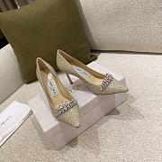 Jimmy Choo Gold Crystal Love 100 Heels - 3