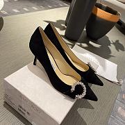Jimmy Choo Black Satin Love 100 Heels - 5