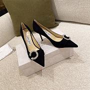 Jimmy Choo Black Satin Love 100 Heels - 3