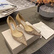 Jimmy Choo Love Degrade Glitter Golden 85 Pumps - 2