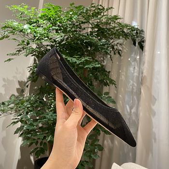 Jimmy choo 'romy' patent leather & pvc flats