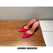 Amina Muaddi Pink Begum Sling Heels - 4