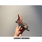 Amina Muaddi Black Begum Sling Heels - 5