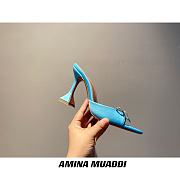 Amina Muaddi Blue Begum Sling Heels - 4