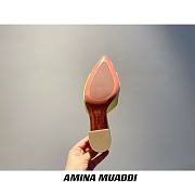 Amina Muaddi Yellow Begum Sling Heels - 5