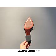 Amina Muaddi Black Sling Heels - 6