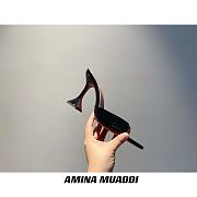 Amina Muaddi Black Sling Heels - 5