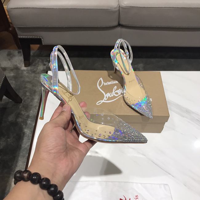 Christian Louboutin Spikaqueen Mix MagicMultiLin AB 100 mm - 1
