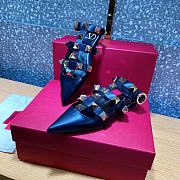 ROMAN STUD CALFSKIN BALLET FLAT BLACK XW2S0BY5ZWM0NO - 1