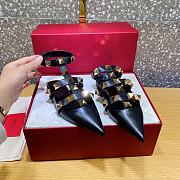 ROMAN STUD CALFSKIN BALLET FLAT BLACK XW2S0BY5ZWM0NO - 6