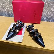 ROMAN STUD CALFSKIN BALLET FLAT BLACK XW2S0BY5ZWM0NO - 4