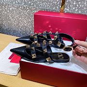 ROMAN STUD CALFSKIN BALLET FLAT BLACK XW2S0BY5ZWM0NO - 3