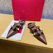 ROMAN STUD CALFSKIN BALLET FLAT FONDANT XW2S0BY5ZWMKG8 - 4