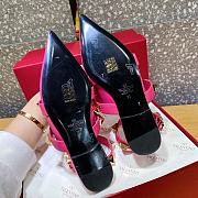 ROMAN STUD CALFSKIN BALLET FLAT PINK - 2