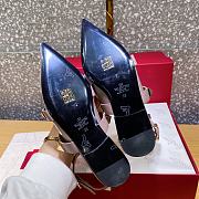 ROMAN STUD CALFSKIN BALLET FLAT ROSE QUARTZ - 5